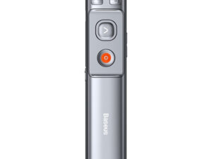 Baseus Orange Dot multifunkcionális távirányító prezentációkhoz lézermutatóval, világosszürke