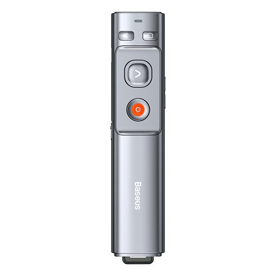 Baseus Orange Dot multifunkcionális távirányító prezentációkhoz lézermutatóval, világosszürke