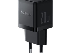 Baseus Palm 2in1 USB-C-USB-A hálózati gyorstöltő adapter, 20W, fekete