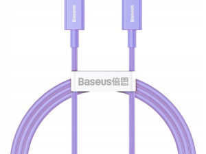 Baseus Superior USB-C – iPhone Lightning, 20W gyorstöltő adatkábel, 1m, lila