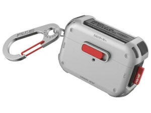 Skinarma Mecha AirPods Pro 2 tok karabinerrel, Chrome, ezüst-piros