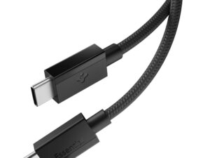 Spigen EB6015CC USB-C-USB-C töltő- és adatkábel, 60W, 1,5m, Black, fekete