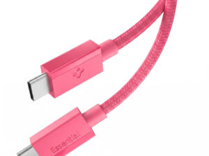 Spigen EB6010CC USB-C-USB-C töltő- és adatkábel, 60W, 1m, Pink, rózsaszín