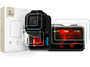 Tech-Protect Glass Fit+ GoPro Mission 1 / Pro kijelzővédő üvegfólia, átlátszó (2db)
