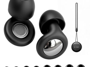 Tech-Protect QuietFit füldugó, 4db különböző méretű gumiharanggal, tokkal, fekete
