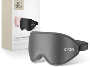 Tech-Protect EyeShade alvómaszk / szemfedő memóriahabbal, állítható pánttal, szürke