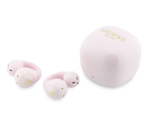 Guess Mini Classic Logo OWS vezeték nélküli bluetooth fülhallgató, rózsaszín