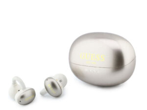 Guess Metallic Finish Classic Logo OWS vezeték nélküli bluetooth fülhallgató, arany
