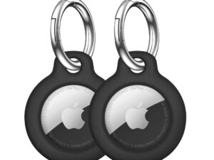 Tech-Protect Rough Apple Airtag / Airtag 2 tok, fekete (2db)