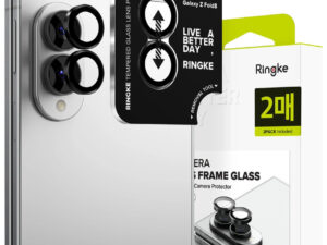 Ringke Samsung Galaxy Z Fold 8 tempered glass kamera védő üvegfólia felhelyező kerettel, fekete (2db)
