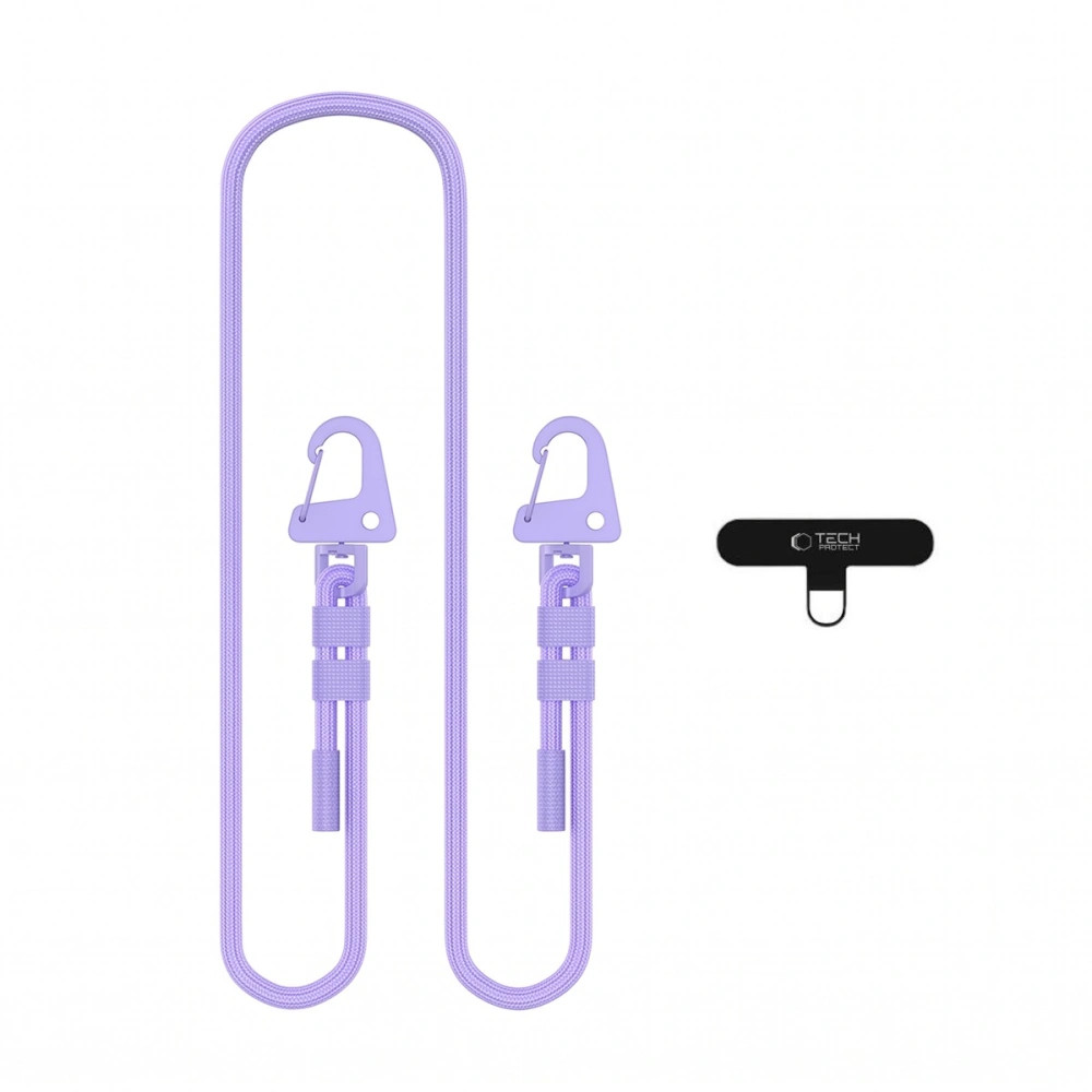 Tech-Protect C5SD vállpánt, telefonra rögzíthető, levendula (crossbody pánt)