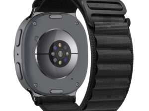 Tech-Protect Nylon Stripe Samsung Galaxy Watch 8 / 9 / Classic (40/44/46mm) szíj, fekete