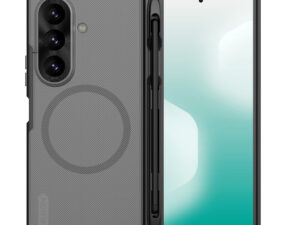 Nillkin Super Frosted Samsung Galaxy Z Fold 8 Ultra mágneses hátlap tok + S-pen, átlátszó-fekete