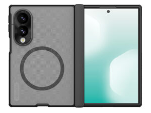Nillkin Super Frosted Samsung Galaxy Z Fold 8 mágneses hátlap tok, átlátszó-fekete