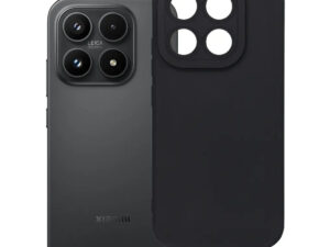Matt Xiaomi 17 szilikon tok, fekete