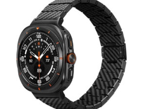 Pitaka Carbon Samsung Galaxy Watch Ultra 2024 / 2025 / 2026 (47mm) szíj, Carbon Fiber, fekete