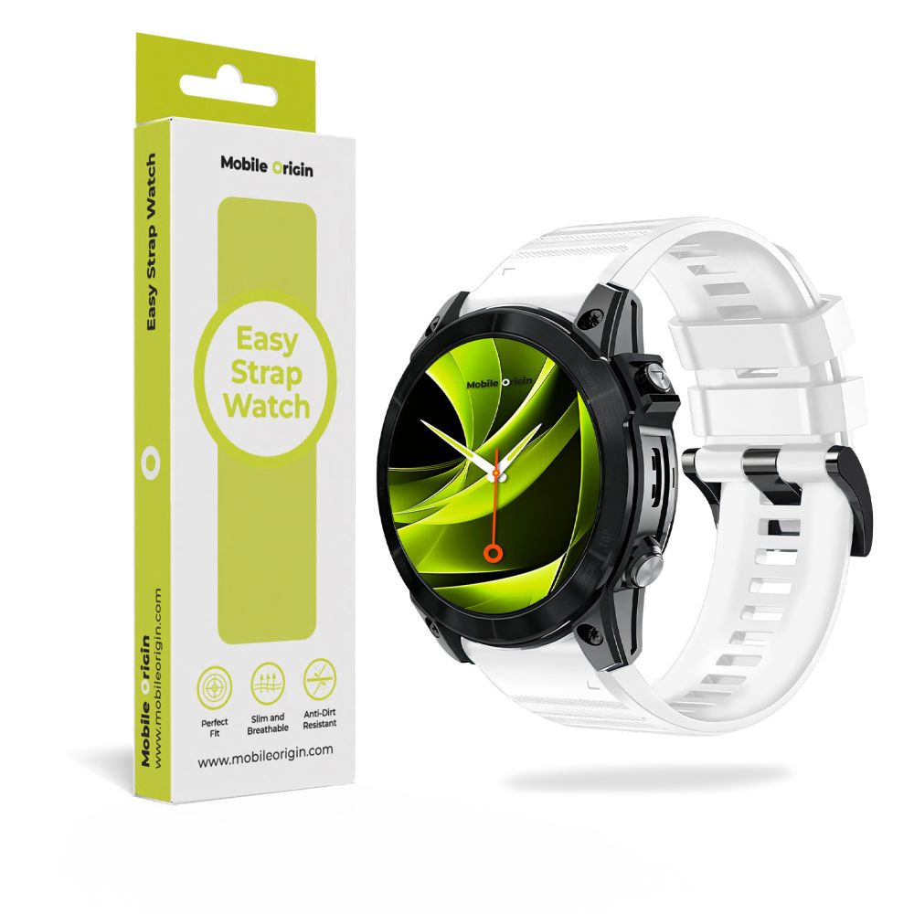 Mobile Origin Garmin szíj, szilikon, 22mm, fehér