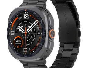Tech-Protect Samsung Galaxy Watch Ultra 2024 / 2025 / 2026 (47mm) szíj, rozsdamentes acél, fekete