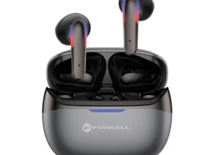 Forcell F-Audio Pulse Air vezeték nélküli fülhallgató, ENC, BT6.0, LED, fekete