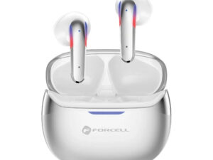 Forcell F-Audio Pulse Air vezeték nélküli fülhallgató, ENC, BT6.0, LED, fehér