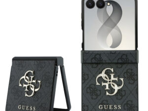 Guess PU Leather 4G Samsung Galaxy Z Flip 8 hátlap tok, MagSafe, szürke
