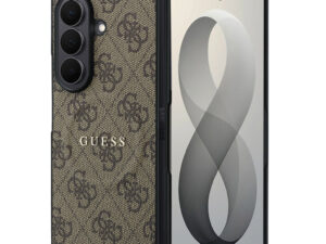 Guess PU Leather 4G Samsung Galaxy Z Fold 8 Ultra hátlap tok, MagSafe, barna