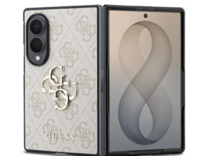 Guess PU Leather 4G Samsung Galaxy Z Fold 8 hátlap tok, MagSafe, rózsaszín