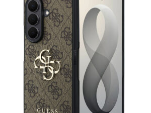 Guess PU Leather 4G Samsung Galaxy Z Fold 8 Ultra hátlap tok, MagSafe, barna
