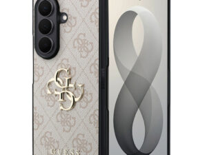 Guess PU Leather 4G Samsung Galaxy Z Fold 8 Ultra hátlap tok, MagSafe, rózsaszín