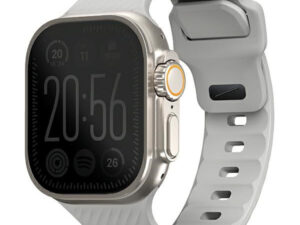 Uniq Stride Apple Watch 44/45/46/49mm gumis szilikon szíj, szürke