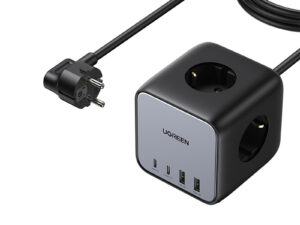 Ugreen CD268 Nexode DigiNest Cube 2xUSB-C + 2xUSB-A-3x aljzat, asztali adapter, szürke