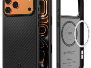 Spigen Enzo Aramid T MagFit Apple iPhone 17 Pro tok, MagSafe, Black, fekete