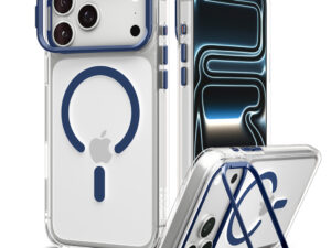 Spigen Ultra Hybrid Optik S Apple iPhone 18 Pro / 17 Pro tok, MagSafe, Clear Deep Blue, átlátszó-kék