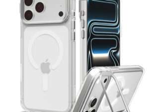 Spigen Ultra Hybrid Optik S Apple iPhone 18 Pro Max / 17 Pro Max tok, MagSafe, Clear Silver, átlátszó-ezüst