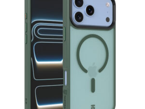 Tactical MagForce Hypersand Apple iPhone 17 Pro/18 Pro MagSafe hátlap tok, zöld