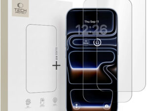 Tech-Protect Glass Fit+ Apple iPhone 18 Pro / 17 Pro / 16 Pro kijelzővédő üvegfólia, átlátszó (2db)