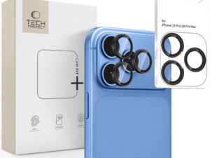 Tech-Protect Glass Camring Fit+ Apple iPhone 18 Pro / 18 Pro Max lencsevédő üvegfólia, fekete