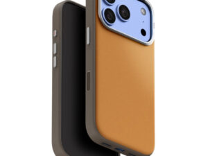 Uniq Lyden DS Magclick Apple iPhone 18 Pro Max / 17 Pro Max tok, MagSafe, műbőr, barna