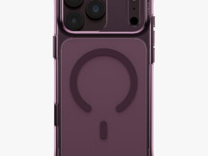Uniq Lifepro Xtreme Magclick Apple iPhone 18 Pro / 17 Pro tok párnázott sarkakkal, MagSafe, átlátszó-lila
