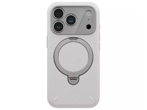Uniq Elix Apple iPhone 18 Pro Max / 17 Pro Max tok gyűrűs telefontartóval, MagSafe, 360 fokban forgatható, szürke