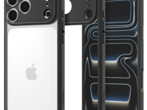 Spigen Ultra Hybrid Apple iPhone 18 Pro / 17 Pro tok, Matte Black, fekete-átlátszó