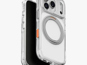 Uniq Swivix Apple iPhone 18 Pro Max / 17 Pro Max tok gyűrűs telefontartóval, MagSafe, 360 fokban forgatható, átlátszó
