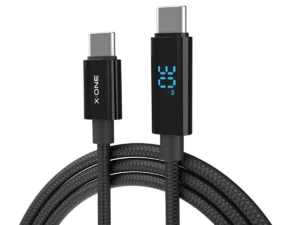 X-ONE BoltLink LED Display data cable - type C to C - max 100W 1,5 m black