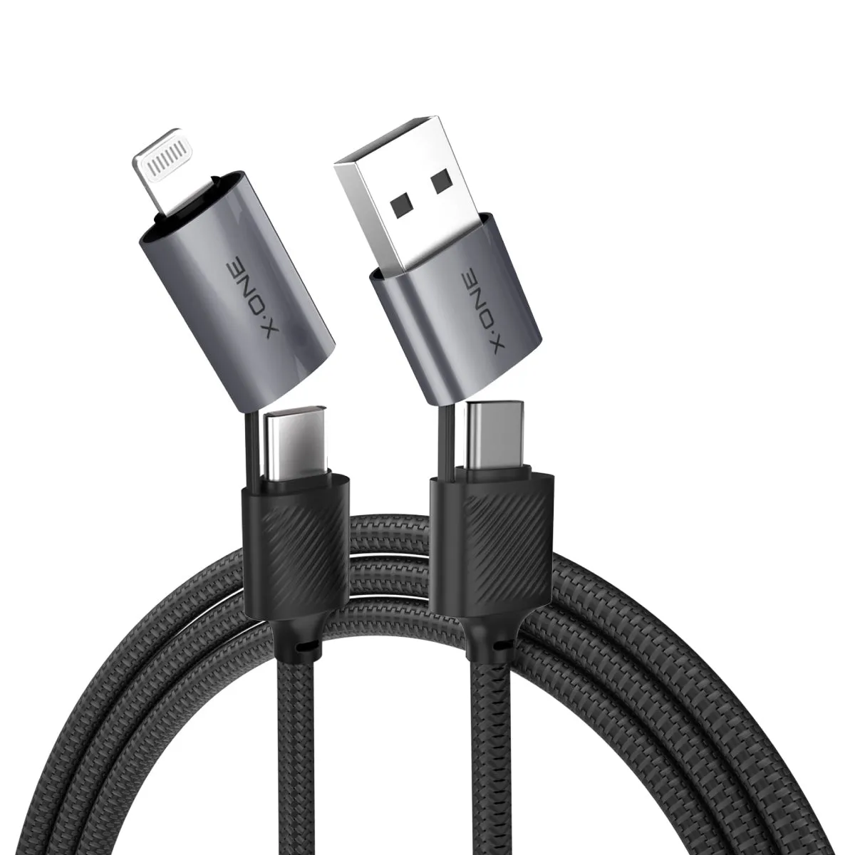 X-ONE QuantumFlex data cable - type C to C - max 60W 1,2m black