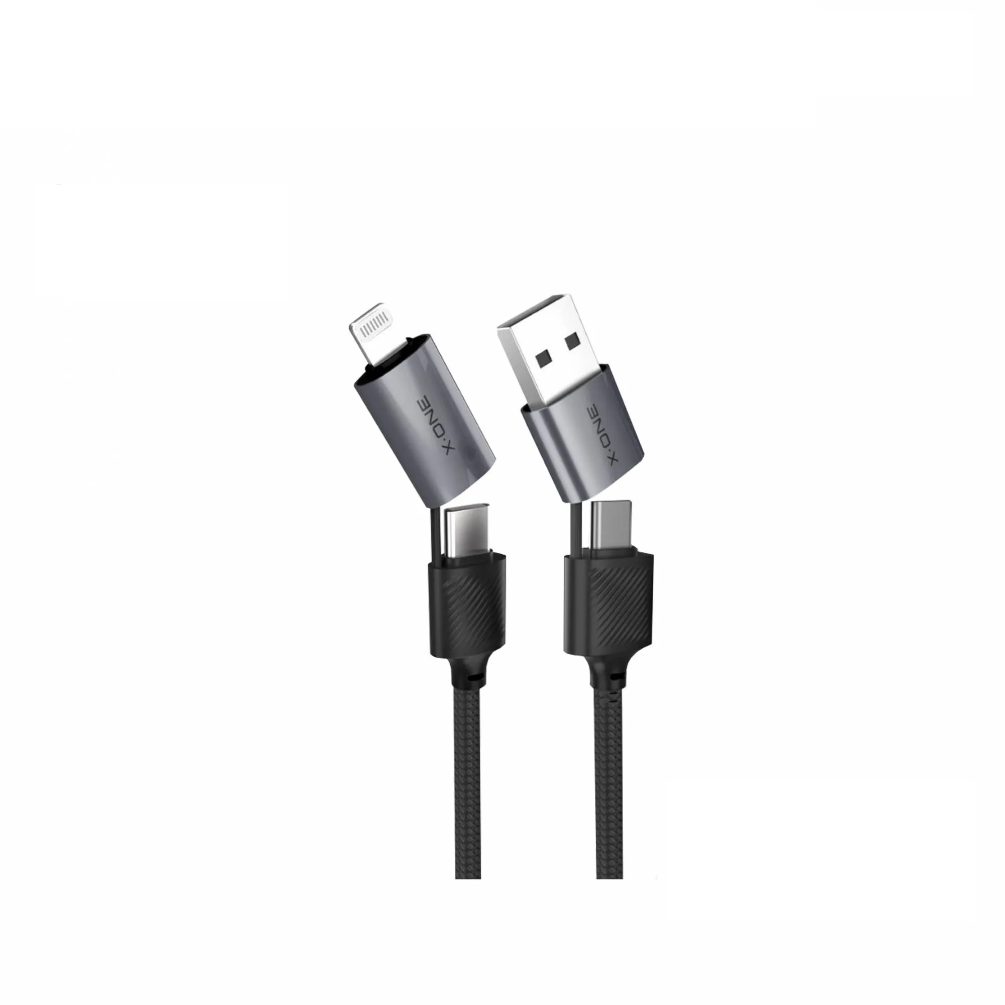 X-ONE QuantumFlex data cable - type C to C - max 60W 1,2m black - Image 2