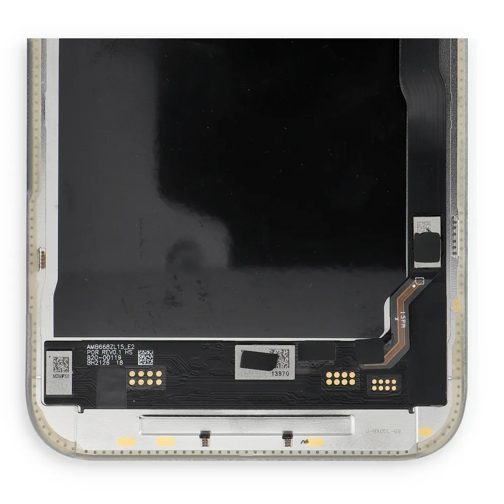 FixCell LCD Display for IPHONE 15 PRO MAX SOFT OLED 120Hz Proximity light sensor flex cable (Diagnosable: Used) - 3. kép