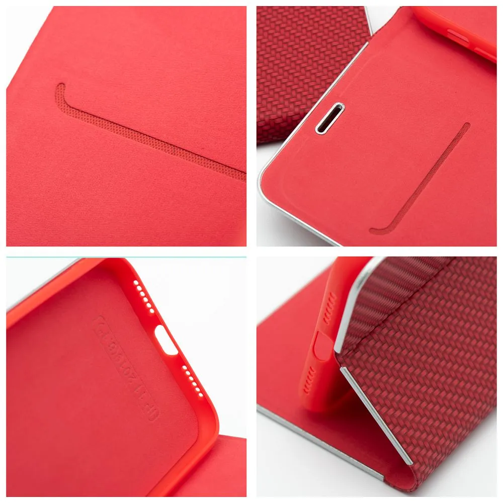 Flip case for Samsung A17 Luna Book Carbon red - 7. kép