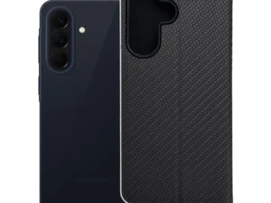 Flip case for Samsung A57 5G Luna Book Carbon black