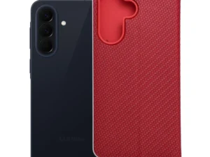 Flip case for Samsung A57 5G Luna Book Carbon red
