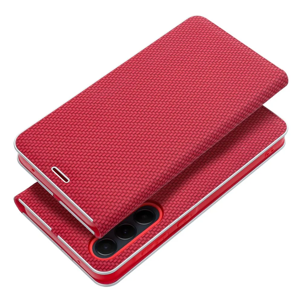 Flip case for Samsung A27 Luna Book Carbon red - 2. kép